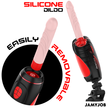 PYSTON Masturbatore con Vibrazioni e Controllo Remoto, Silicone Sicuro